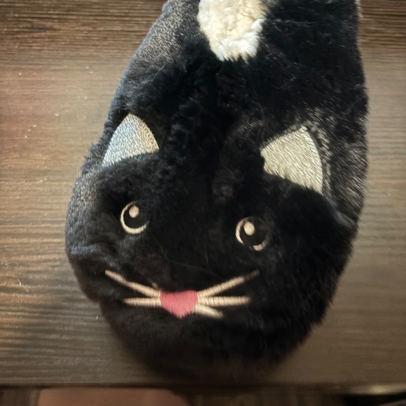 BLACK CAT ADULT SLIPPER SOCKS - Picture 2 of 3